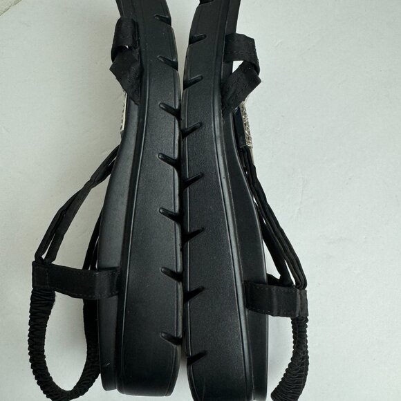 Alegria Black Sandals Silver Metal Detail Size EU 40 - Picture 10 of 15